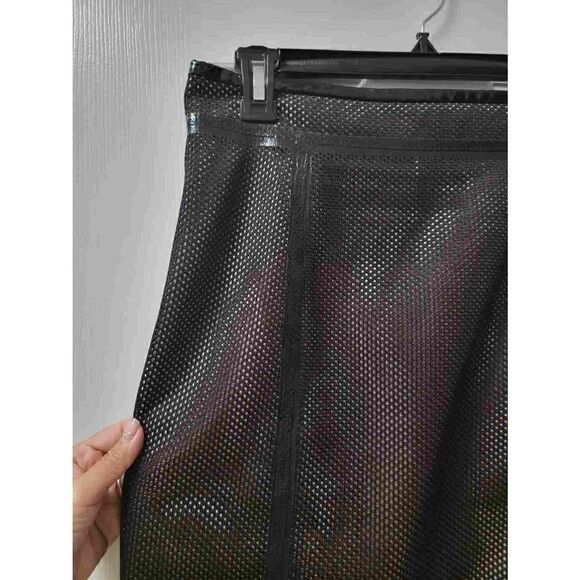 Red Valentino Leather "Fishnet" Pencil Skirt M - Picture 8 of 11